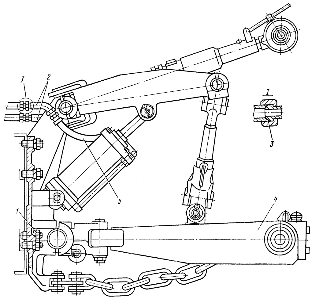 Установка механизма навески Установка механизма навески