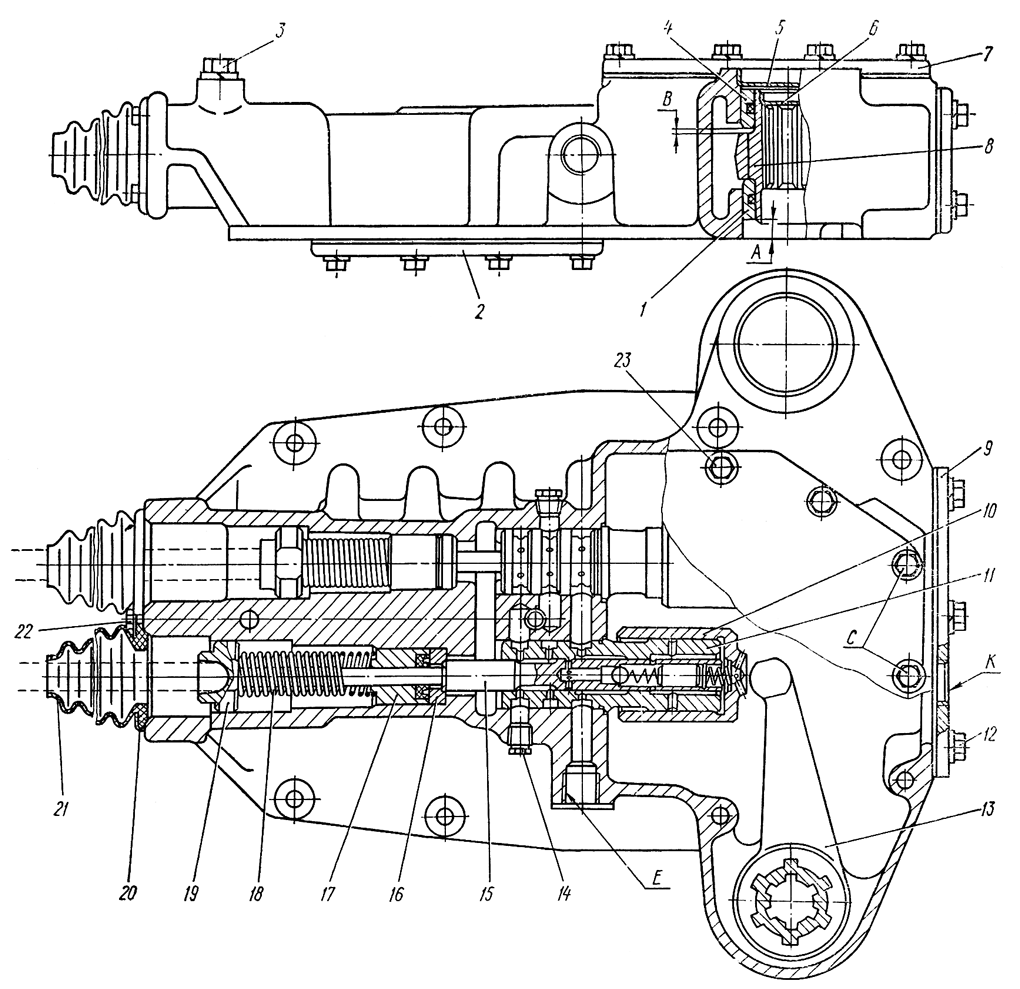 Сервомеханизм бортовых фрикционов Сервомеханизм бортовых фрикционов