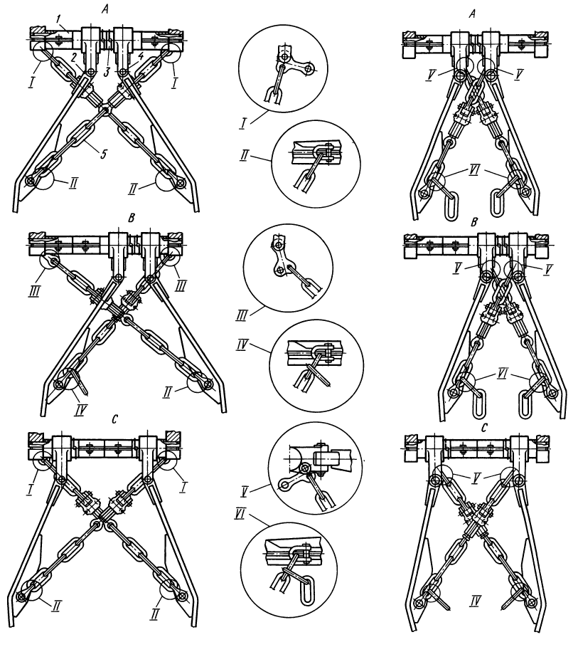 Рис. 111. Наладки заднего механизма навески Рис. 111. Наладки заднего механизма навески Т-130М