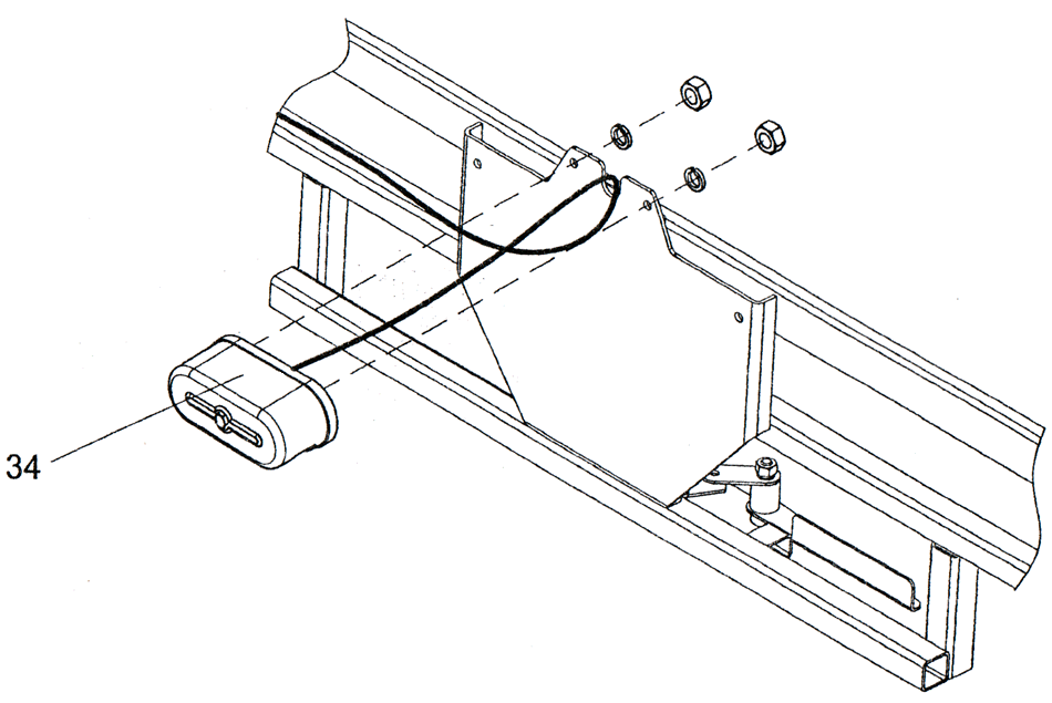 Рис. 61.13. Фонарь ФП134Б освещения номерного знака ПК46 Рис. 61.13. Фонарь ФП134Б освещения номерного знака ПК46
